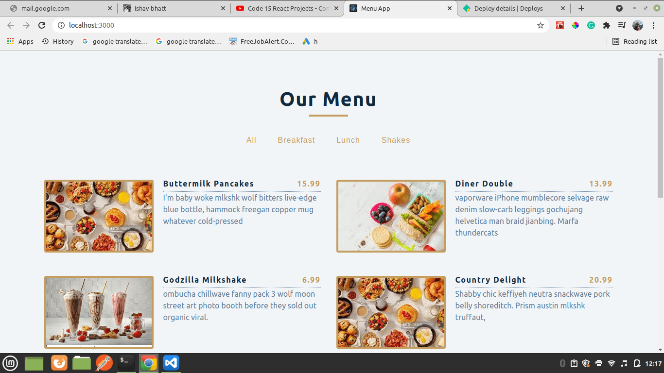 Menu App